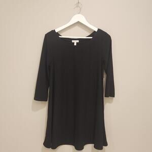 Leith Black Long Sleeve Swing Dress - Size M